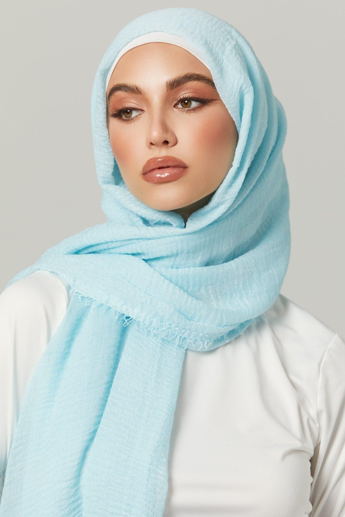 Everyday Cotton Crinkle Hijab- Beauty – Zahraa The Label