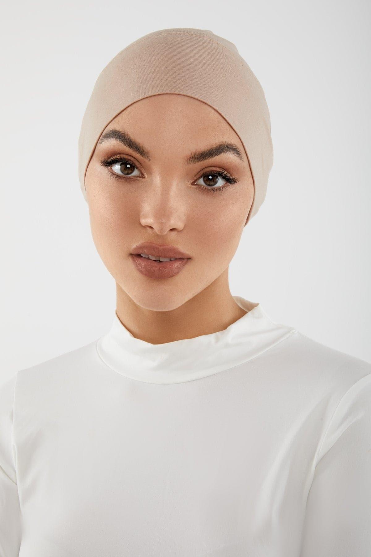 Noor Hijab Undercap- Earth - Zahraa The Label, Hijab Undercap 