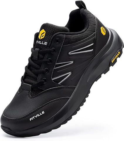 FitVille Mens Wide Hiking Shoes