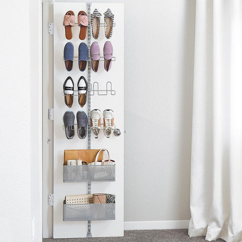 The Clever Reason To Keep A Shoe Organizer Inside Your Pantry Door