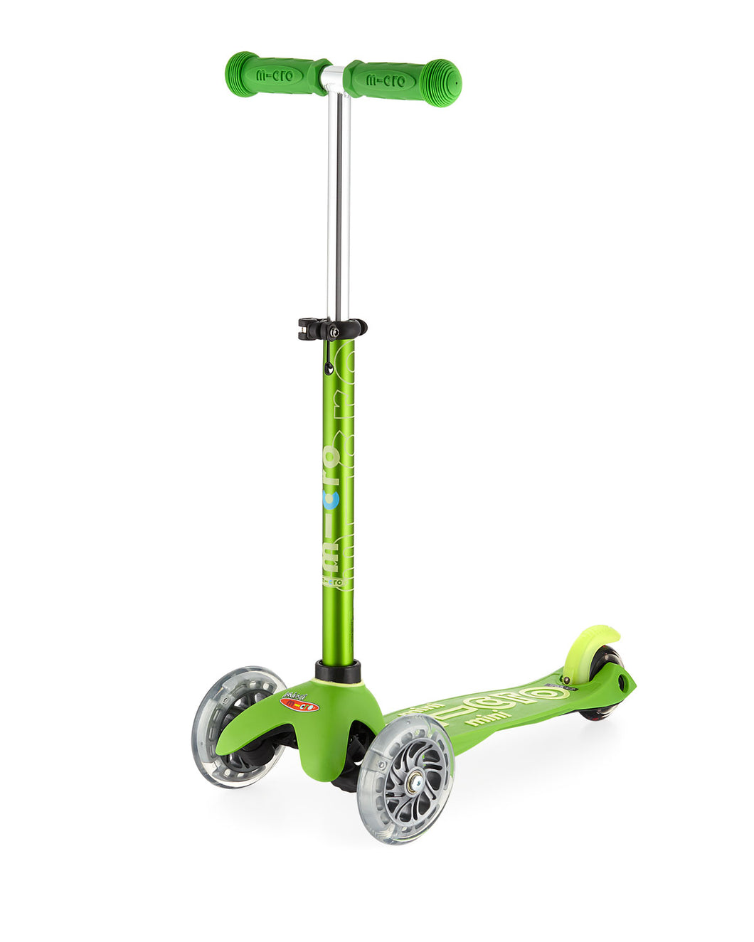 Mini Deluxe Green LED Scooter