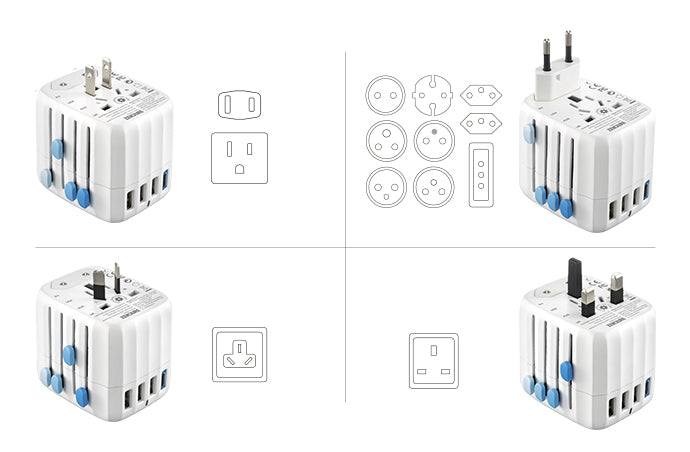 Passport GO can plug into outlets