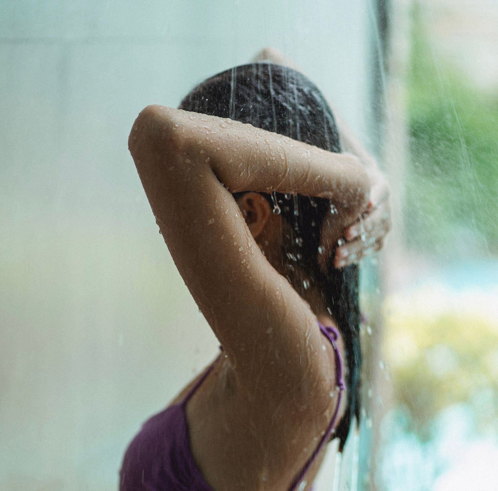 Woman Showering