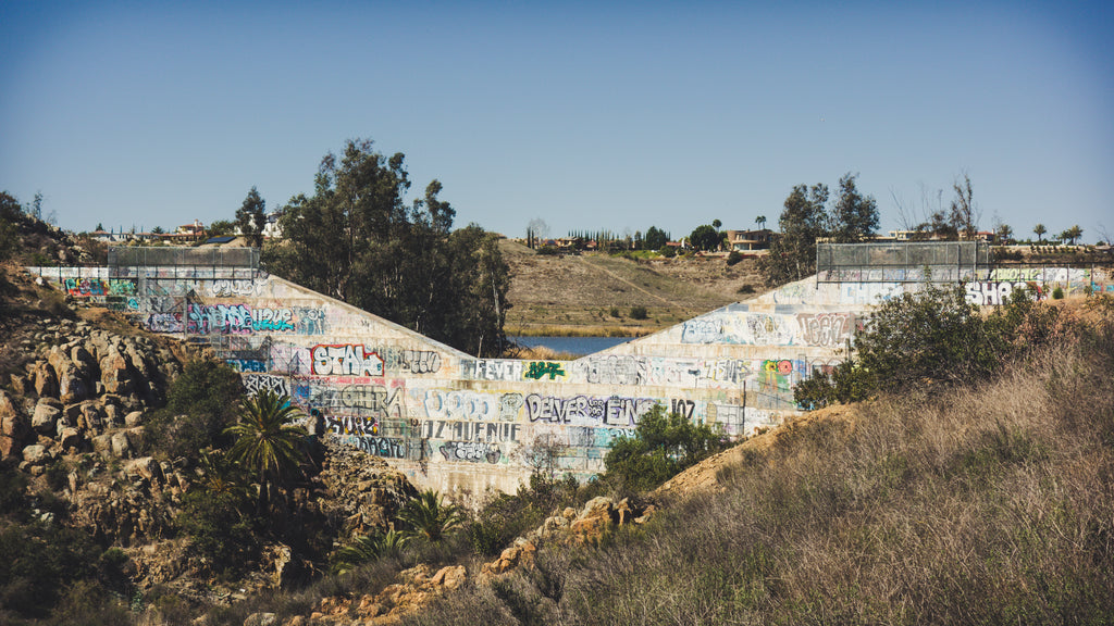 otay mesa gravel graffiti dam