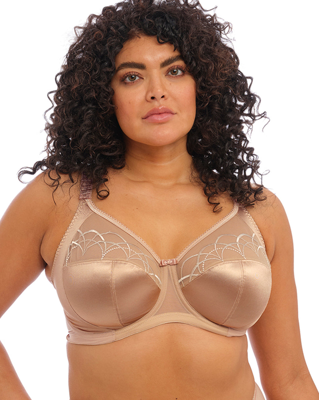 Ambrielle Everyday Underwire Bra size 44 DDD pecan praline tan