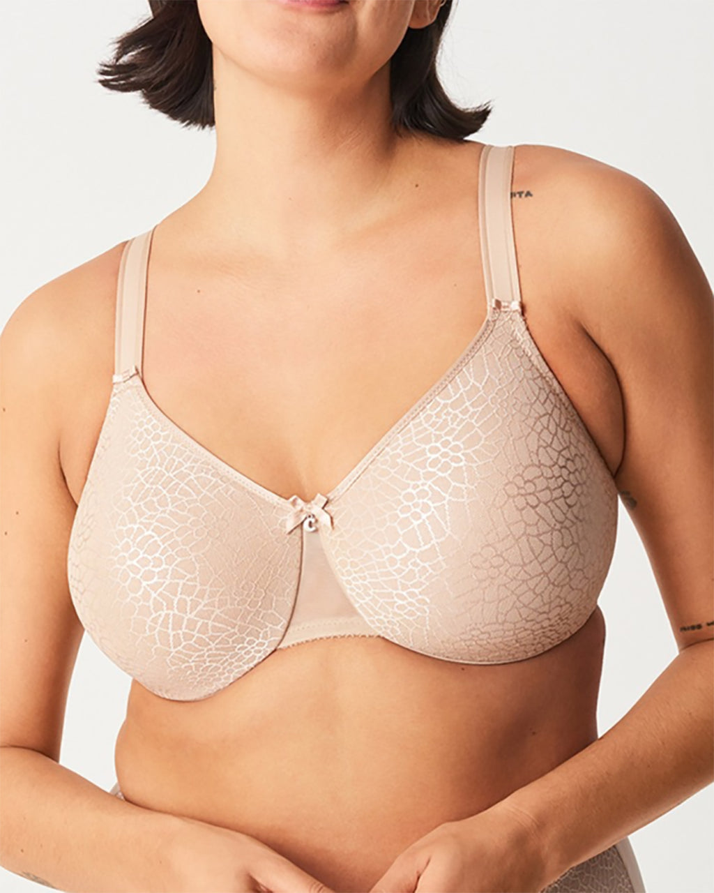 New Chantelle 2792 C Magnifique Full Bust Wirefree Nude Bra Size