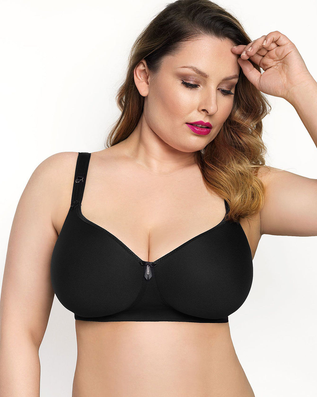 Amoena Barbara Black Strapless Underwire Bra Black 1077 - Zodee Australia