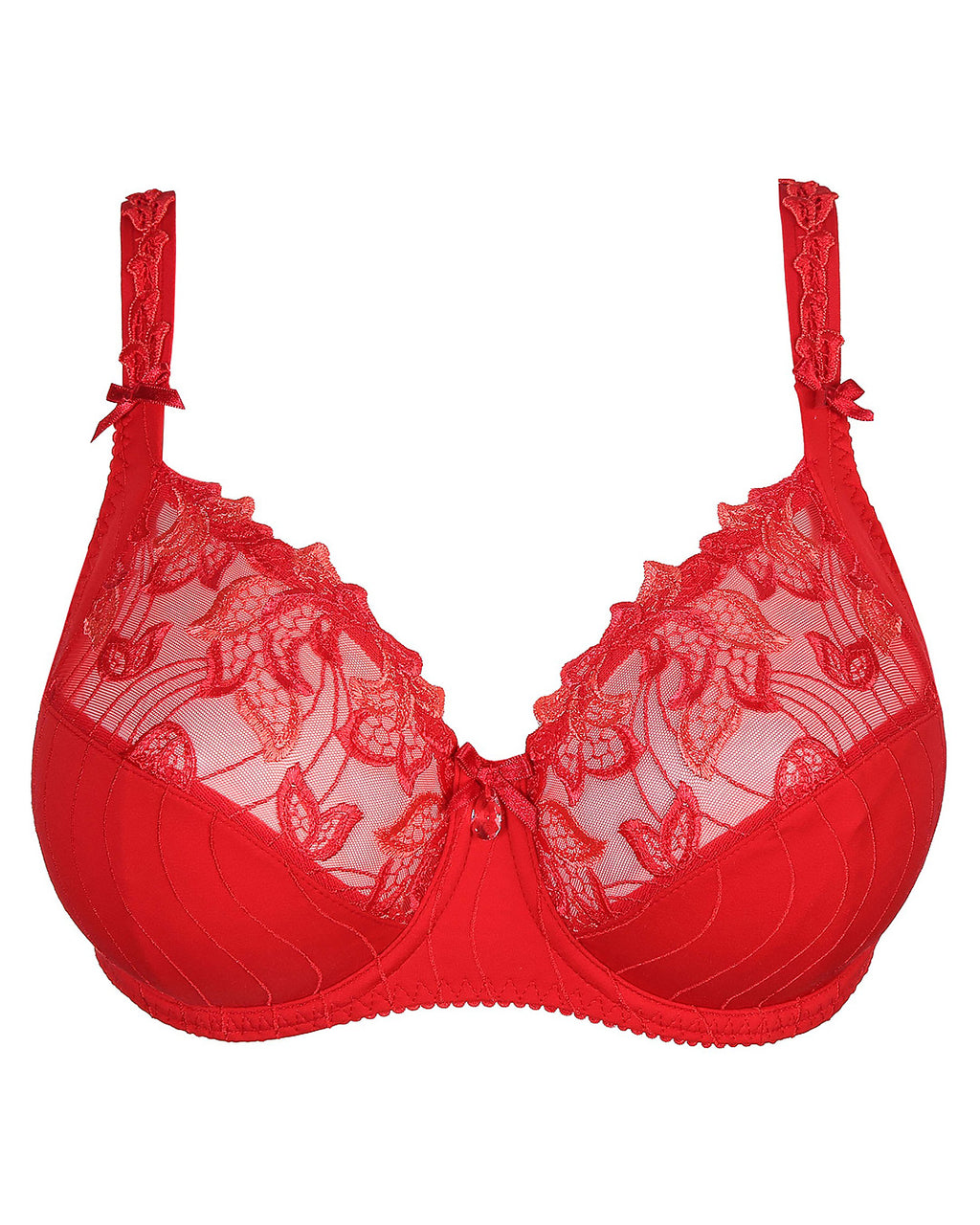 Sheer red lace bralette - Florence – Mosmann Australia