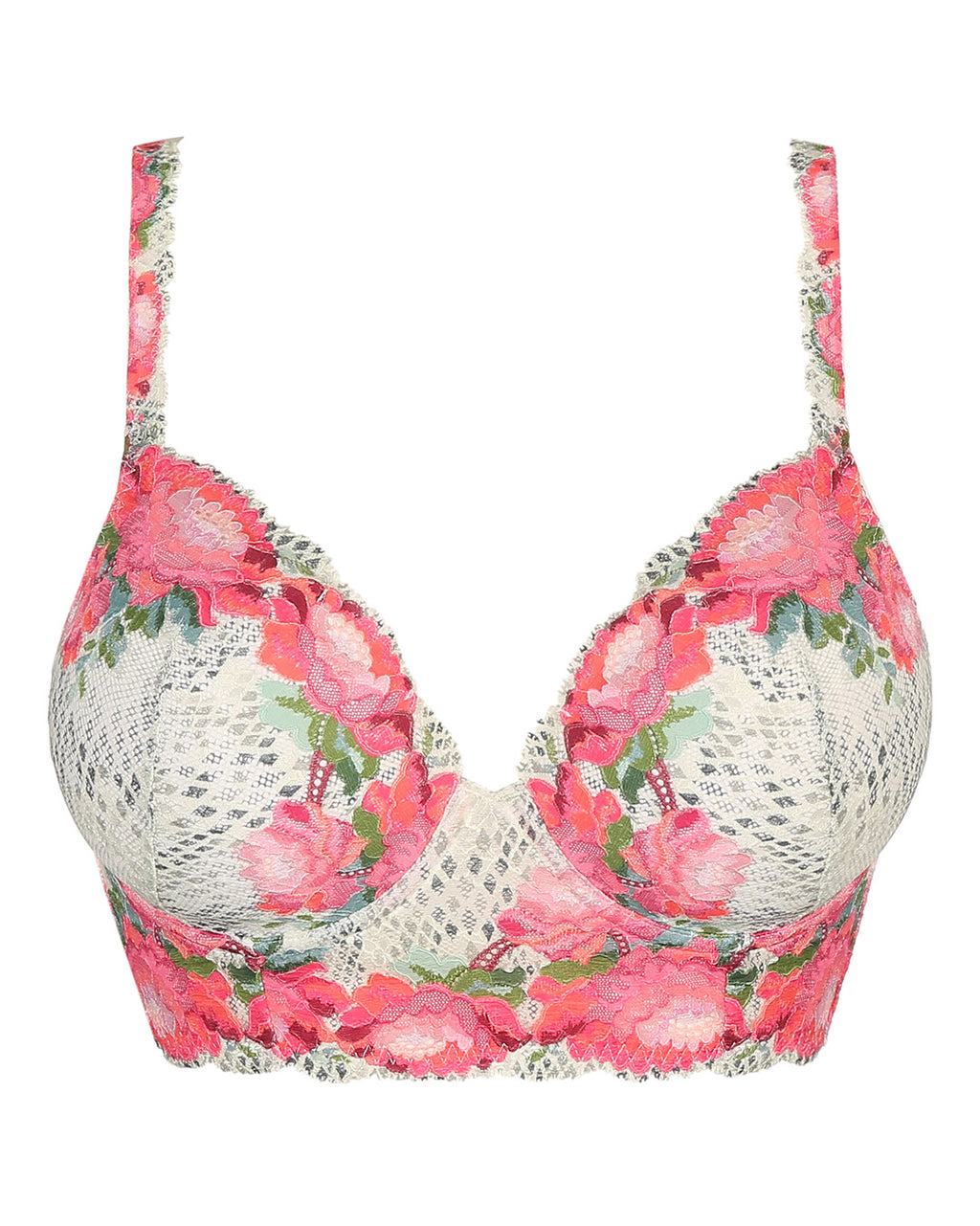 PALACE GARDEN Deep Plunge Balcony Bra – Belle Lacet Lingerie