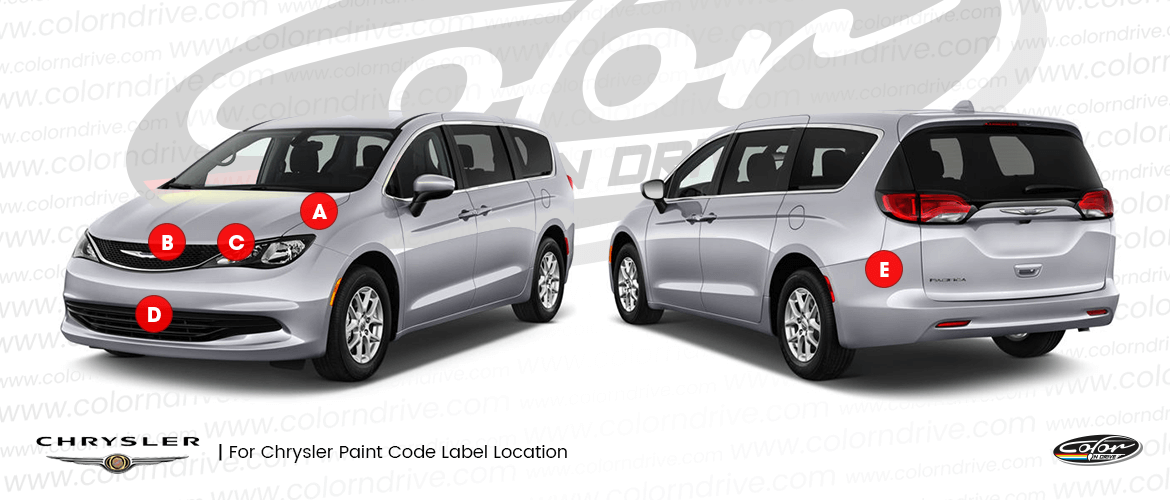 chrysler voyager color code location