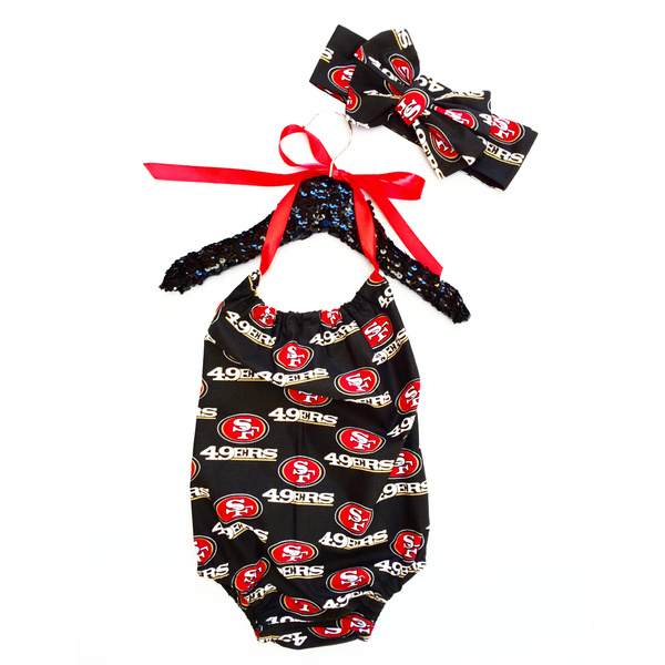 San Francisco 49ers Baby, 49ers Baby Girl, San Francisco 49ers Baby Outfit,  49ers Baby Skirt 