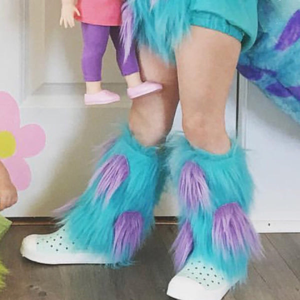 Unicorn Rainbow Faux Fur Leg Warmers – JaydenandOlivia