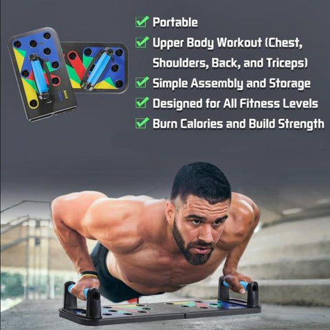 Ultimate Push Up Board, Portable at Home Gym, Strength Training