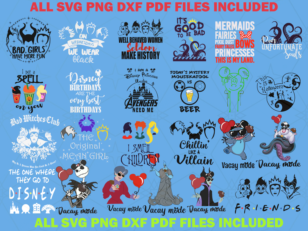 Free Free 321 Disney Villains Friends Svg SVG PNG EPS DXF File