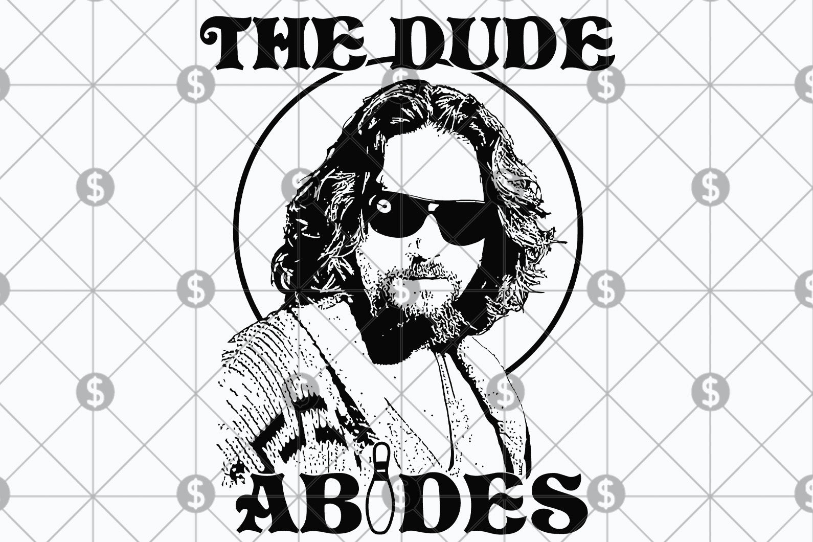 The Dude Abides Svg The Dude Svg The Dude Gift The Dude Print The Dude Poster