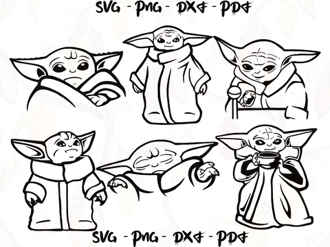 Free Free 203 Baby Yoda Head Silhouette Svg SVG PNG EPS DXF File