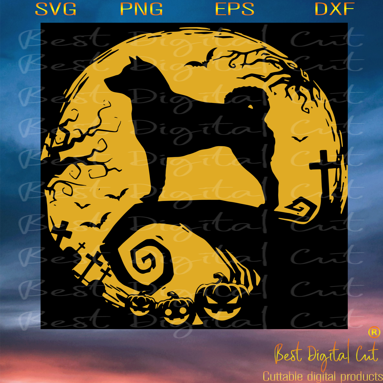 Download Dog Nightmare Halloween Svg Happy Halloween Halloween Gift Hallowe Best Digital Cut PSD Mockup Templates