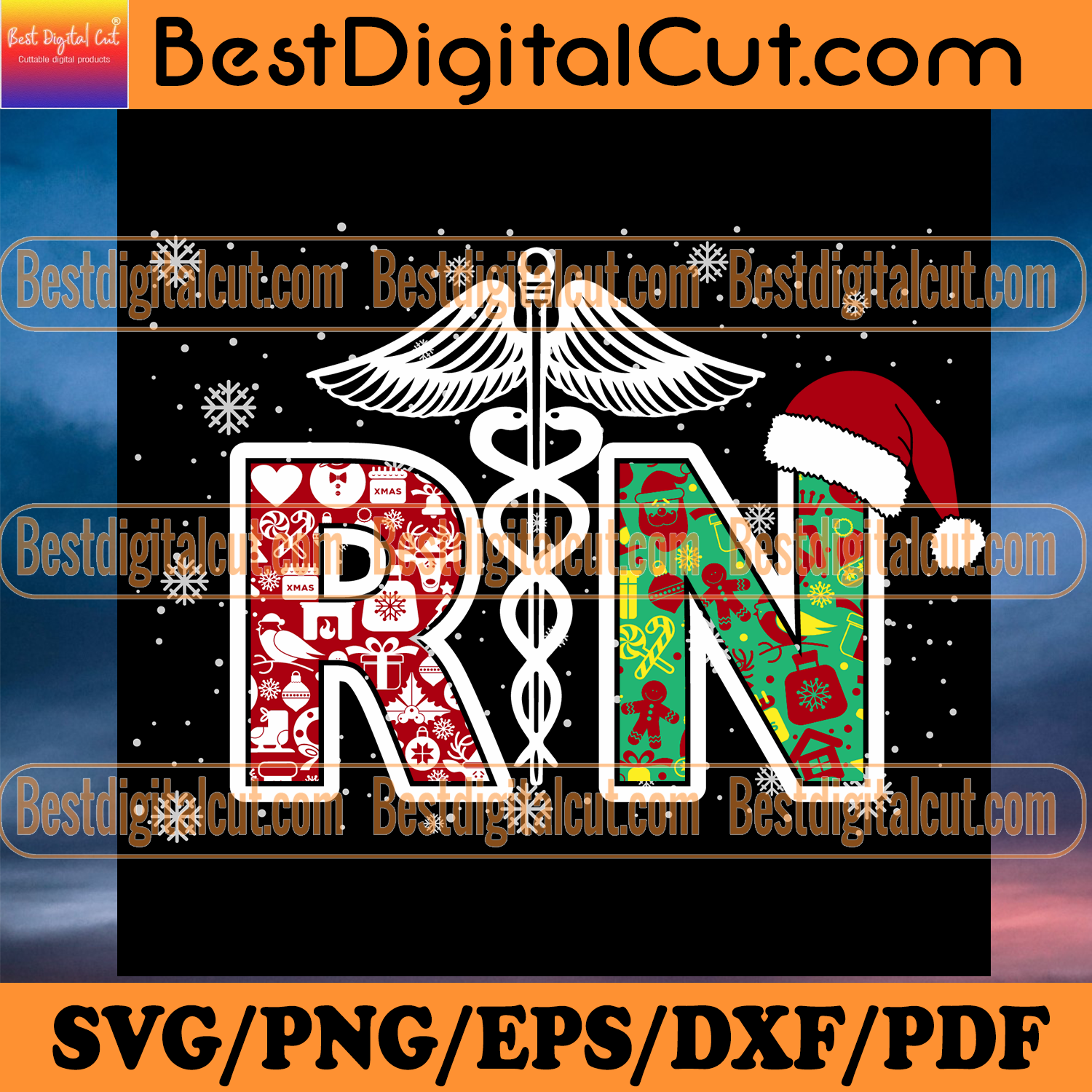 Download Registered Nurse Christmas Svg Christmas Svg Xmas Svg Merry Christm Best Digital Cut