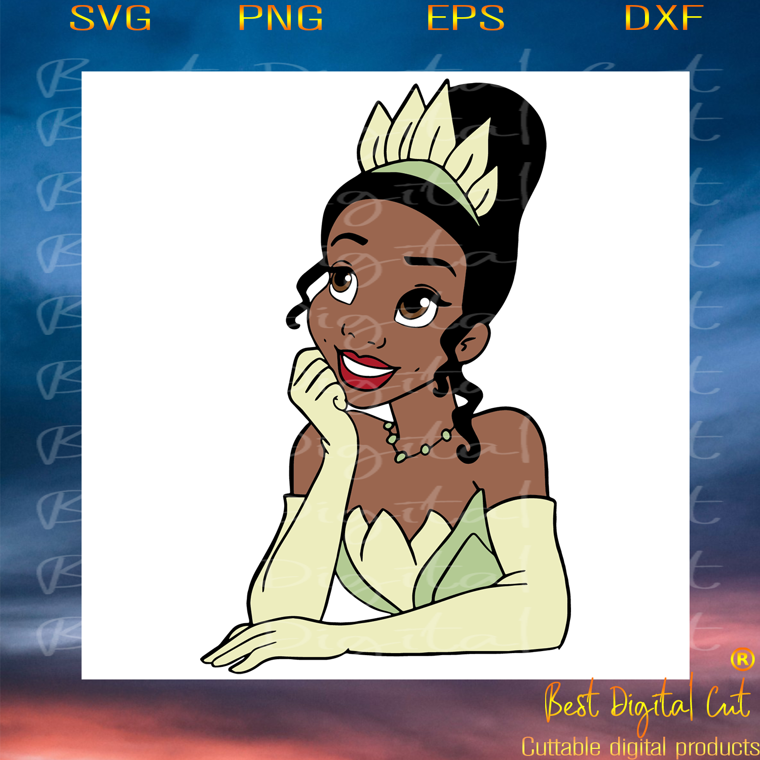 Free Free 201 Baby Princess Tiana Svg SVG PNG EPS DXF File