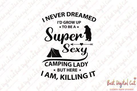 Free Free 81 Camping Lady Svg SVG PNG EPS DXF File