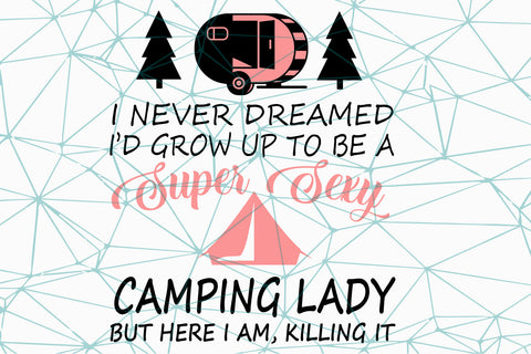 Free Free 81 Camping Lady Svg SVG PNG EPS DXF File