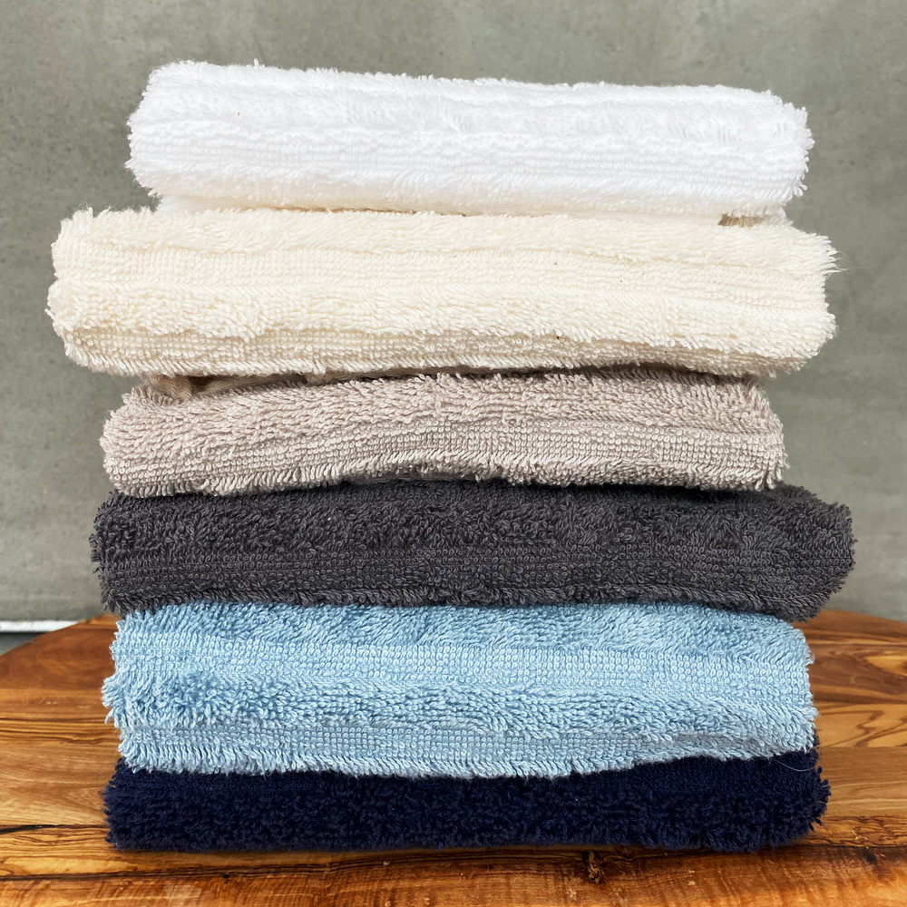 
            
                Load image into Gallery viewer, Towels by GUS Blue Ridge Collection - Luxury American Made Ribbed Cotton Towels
            
        
