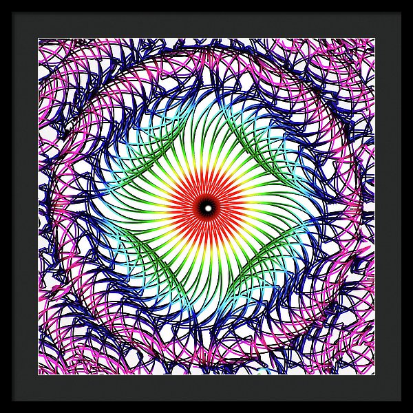 Rainbow Portal Squared - Framed Print