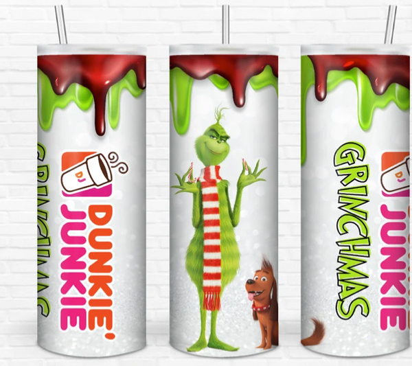 Adult Beverage Inspired Grinch Tumbler – Designs By Andrea Inc.