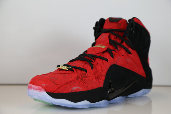 lebron 12 red paisley