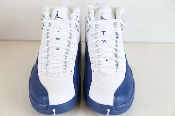 jordan retro 12 blue and white