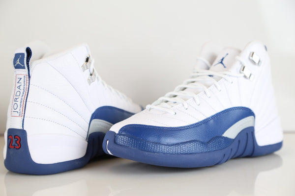 jordan retro 12 blue and white