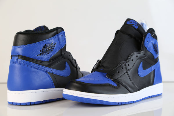 jordan retro 1 high og black royal blue