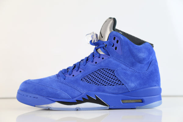 jordan retro 5 suede blue