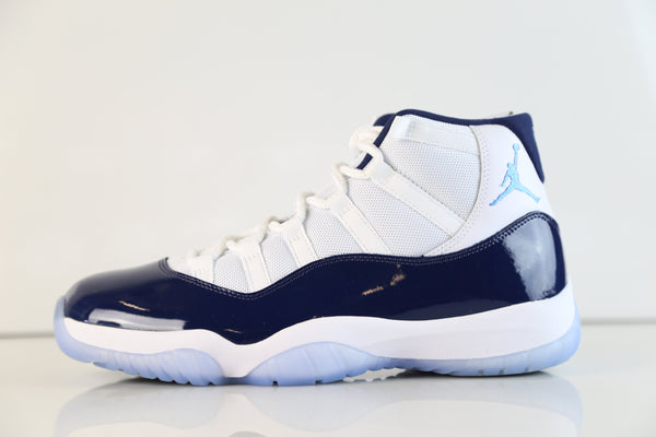 jordan retro 11 blue and white