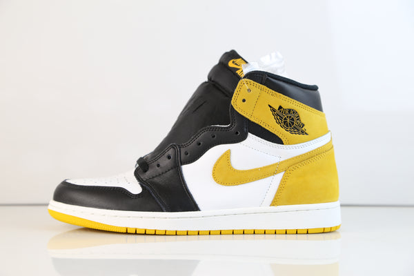 jordan retro 1 high yellow and black