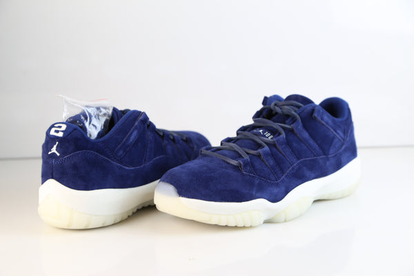 jordan 11 low blue suede