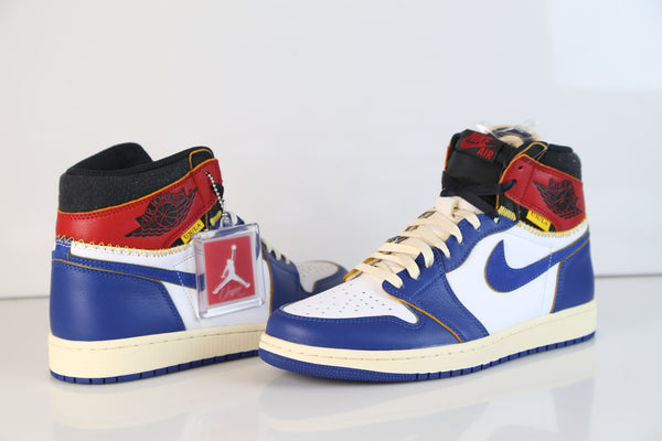 red white and blue nike retro 1