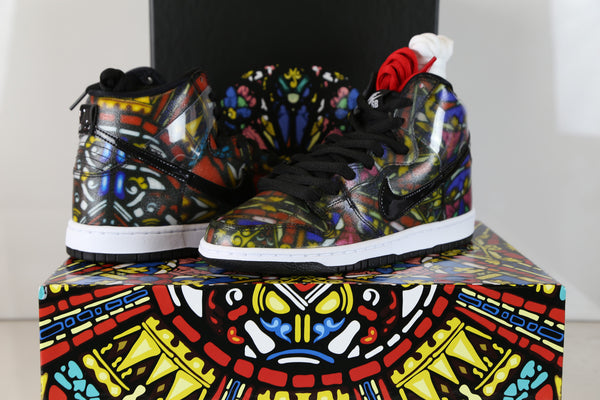 nike dunk stained glass