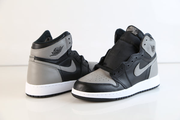 Nike Air Jordan Retro 1 High OG Shadow Med Grey Black ...