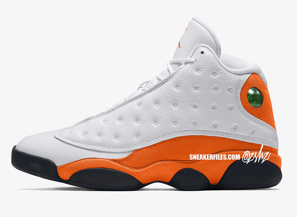 jordan retro 13 white and black