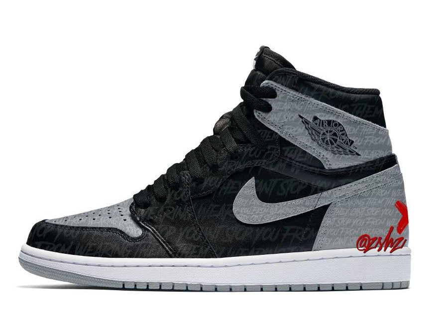 Nike Air Jordan Retro 1 High OG Rebellionair Black Particile Grey 555088-036 - PRE ORDER