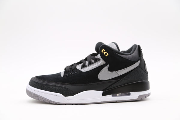 jordan retro 3 tinker black grey