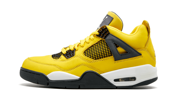 jordan retro 4 grey and yellow