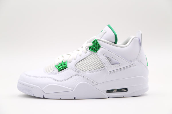 jordan retro 4 white metallic silver