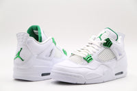 retro 4 green and white