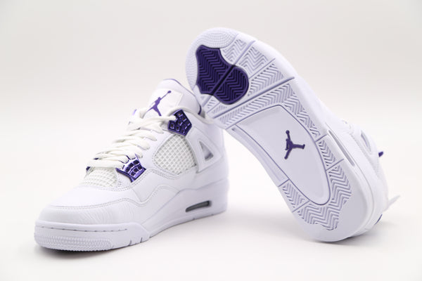 jordan retro 4 white and purple