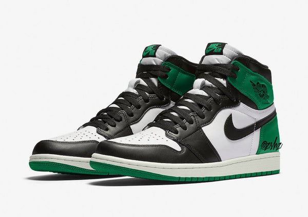 jordan retro 1 high og green and black