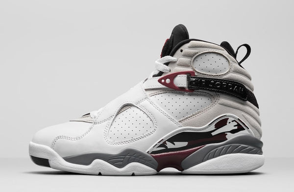 burgundy white jordans