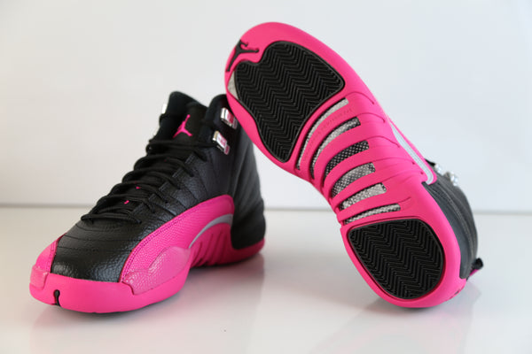 air jordan retro 12 black and pink