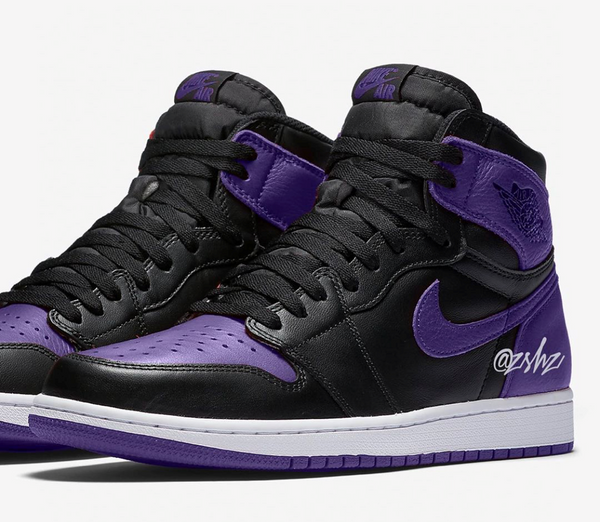 jordan 1 purple white black